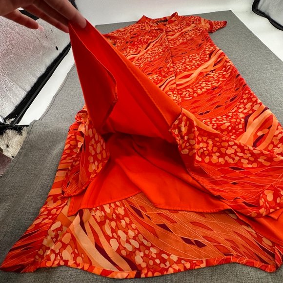 Mint Julep Button Down Dress‎ Slip Removable Dress Underneath 1X Polyester - Picture 6 of 15